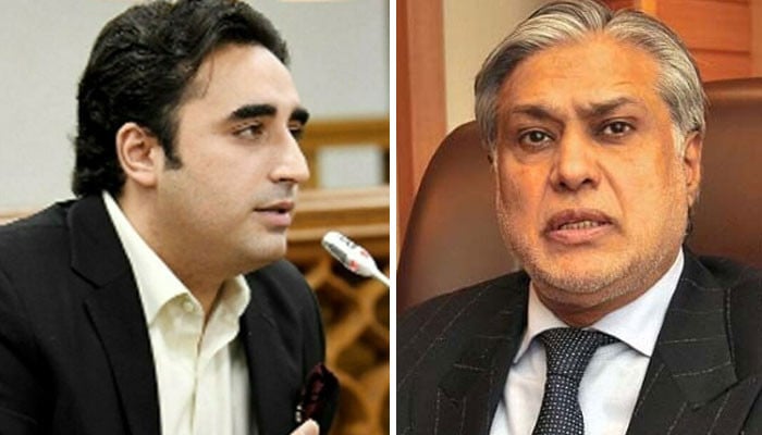 بلاول بھٹو کی سربراہی میں پاکستان کا مؤقف پیش کرنے جانیوالے وفد کی اسحاق ڈار سے ملاقات