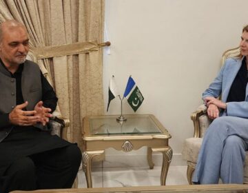 حافظ نعیم الرحمٰن سے برطانوی ہائی کمشنر جین میریٹ کی ملاقات