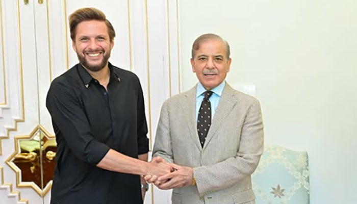 شاہد آفریدی کی وزیراعظم سے ملاقات، آپریشن بنیان مرصوص کی کامیابی پر مبارکباد