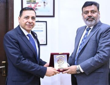 عراقی قونصل جنرل کی شیخ الجامعہ کراچی سے ملاقات
