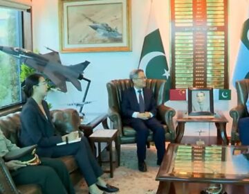 چینی سفیر کا ایئر ہیڈ کوارٹرز کا دورہ، پاک فضائیہ کے سربراہ سے ملاقات