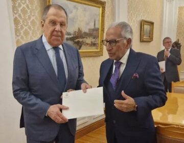 طارق فاطمی کی روسی وزیر خارجہ سے ملاقات، وزیراعظم کا خط پہنچایا